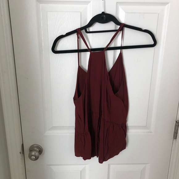 Maroon Peplum - Picture 2 of 2